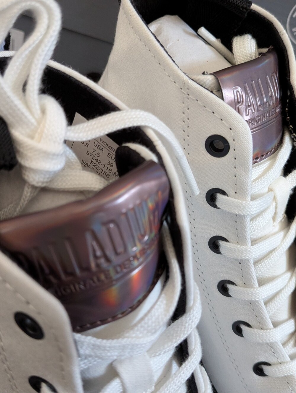 Revolt Hi TX Star White Platform Shoes Women's New By Palladium Various Sizes - Picture 6 of 11